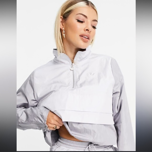 adidas Jackets & Blazers - Adidas Women's Long Sleeve Cropped Track Top/ Jacket - Gray size S